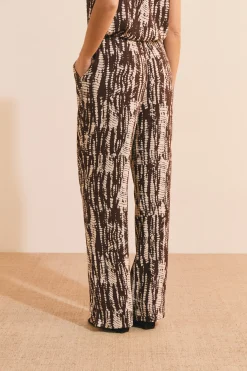 Pantalon à motifs