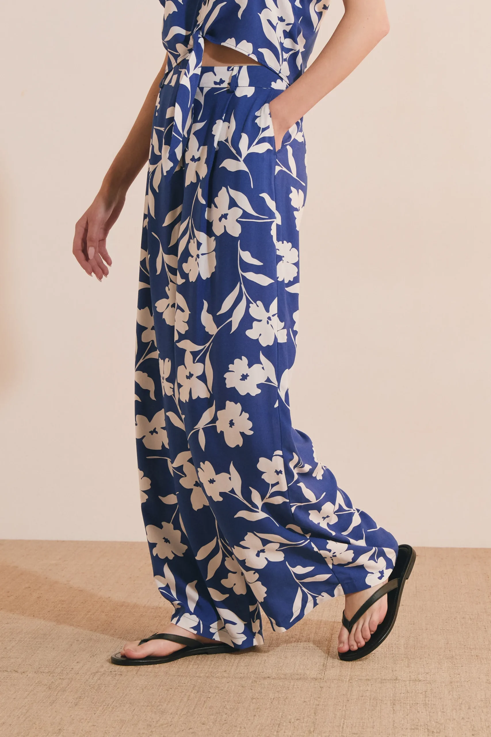 Pantalon à motifs