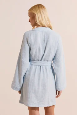 Peignoir en gaze de coton