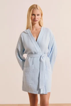 Peignoir en gaze de coton