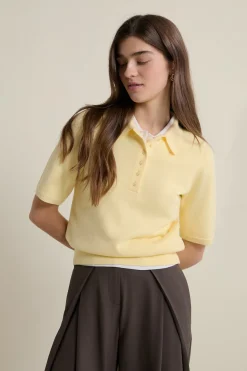 Polo en maille manches courtes