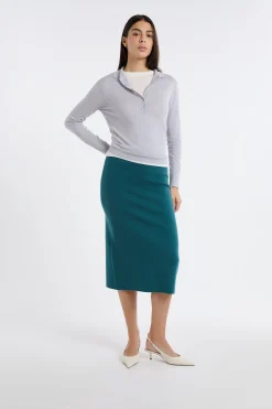 Polo manches longues 100% laine