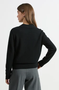 Pull col polo en cachemire