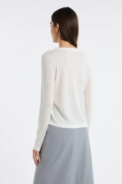 Pull col rond 100% laine