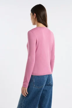 Pull col rond 100% laine
