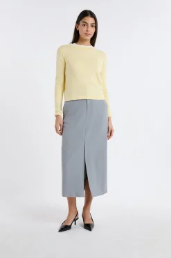 Pull col rond 100% laine