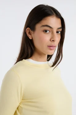 Pull col rond 100% laine