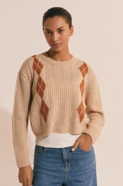 Pull à losanges