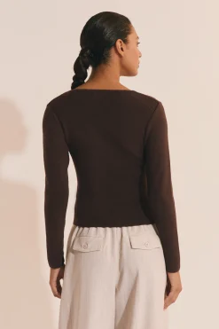 Pull manches longues en maille fine
