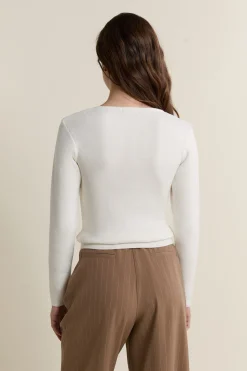 Pull manches longues en maille fine