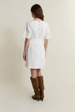 Robe ceinturée en coton