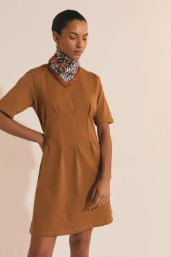 Robe courte en coton