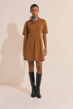 Robe courte en coton