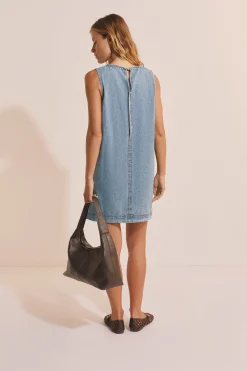 Robe courte en jean