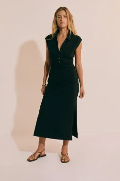 Robe longue en coton