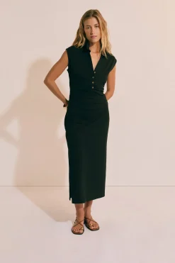 Robe longue en coton