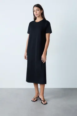 Robe longue en coton