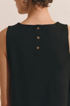 Robe trapèze courte en coton