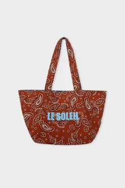 Sac cabas de plage réversible