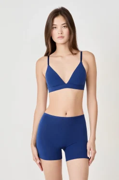 Short cycliste en coton biologique extensible