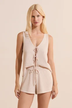 Short de pyjama avec cordon