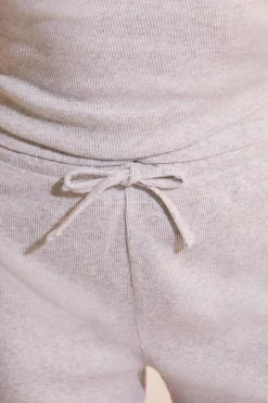 Short de pyjama avec coton côtelé