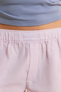 Short de pyjama avec coton gaufré