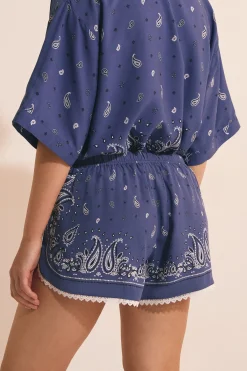 Short de pyjama à motifs