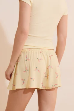 Short de pyjama à motifs
