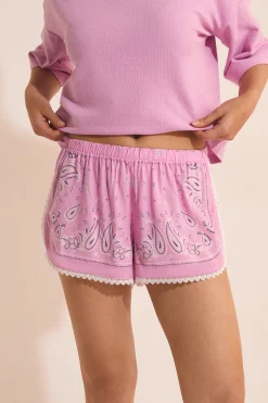 Short de pyjama à motifs