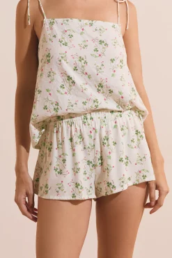 Short de pyjama à motifs radis