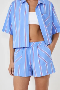 Short de pyjama rayé