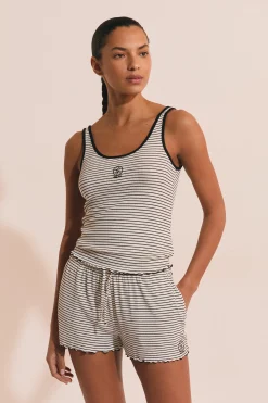 Short de pyjama à rayures