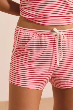 Short de pyjama à rayures