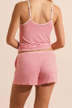 Short de pyjama à rayures