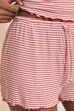 Short de pyjama à rayures