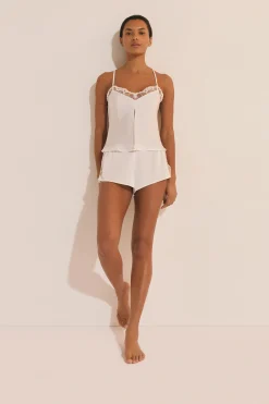 Short satiné