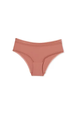 Shorty en microfibre avec détails dentelle