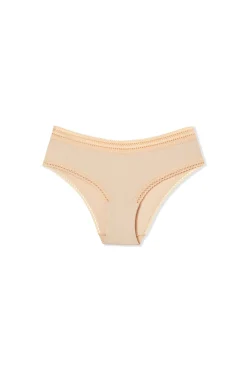 Shorty en microfibre détails dentelle