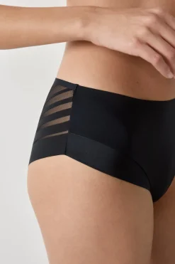Shorty en microfibre satinée