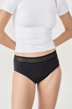 Shorty menstruel en coton - Flux moyen