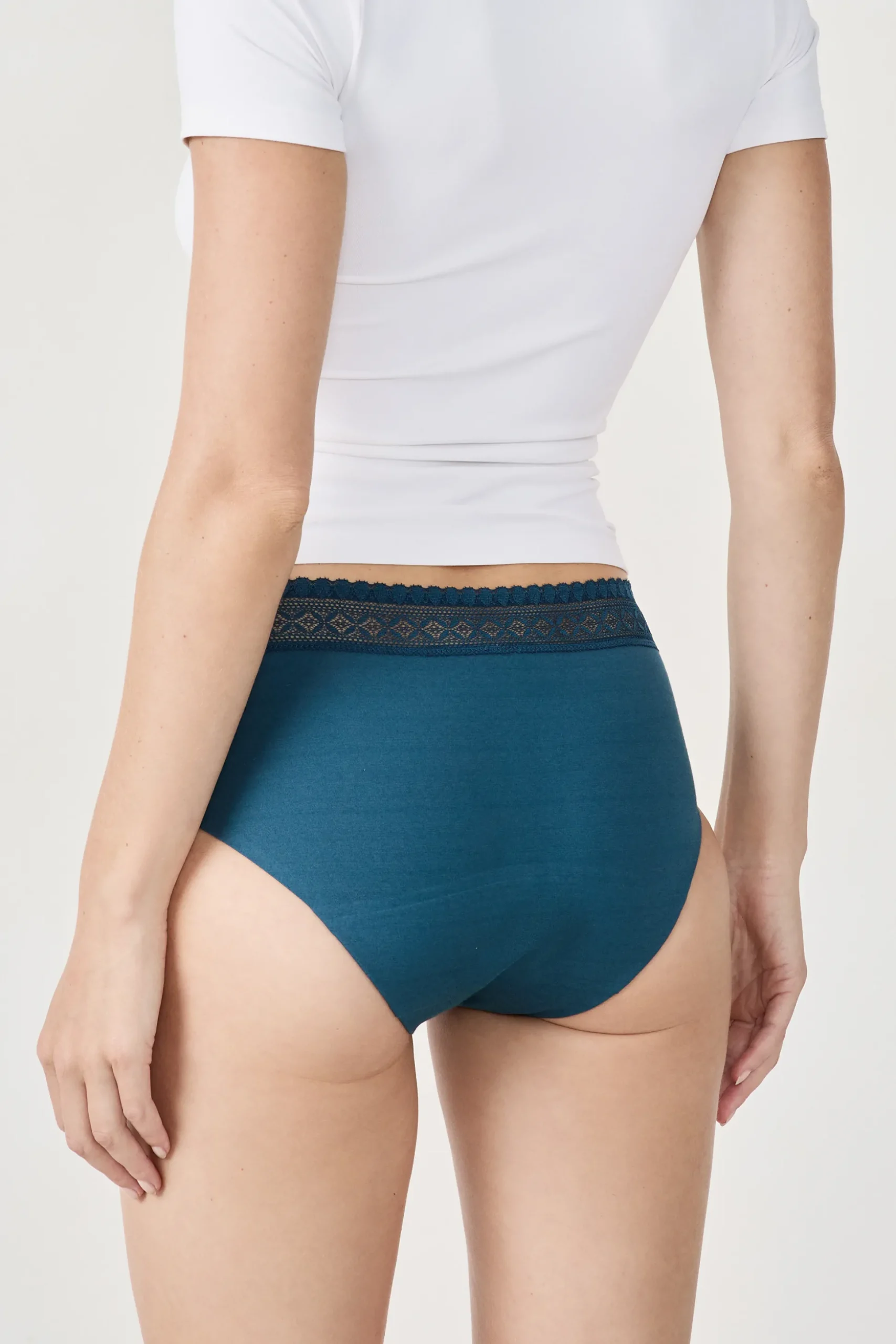 Shorty menstruel en coton - Flux moyen