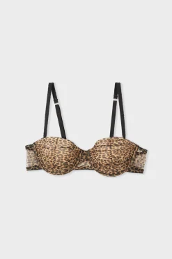 Soutien-gorge balconnet coques fines en tulle