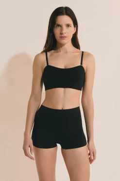Soutien-gorge bandeau avec bretelles amovibles en coton
