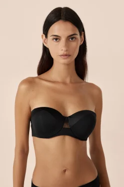 Soutien-gorge bandeau coques fines bretelles amovibles