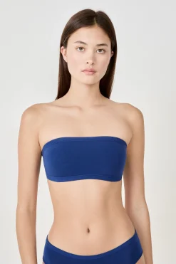 Soutien-gorge bandeau sans armature en coton biologique extensible