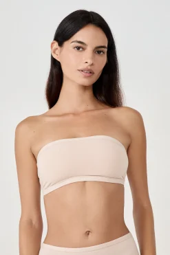 Soutien-gorge bandeau sans armatures en coton biologique extensible
