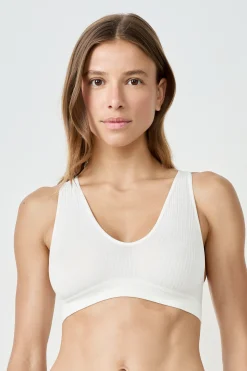 Soutien-gorge brassière côtelée