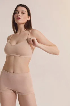 Soutien-gorge brassière de maternité en coton biologique, clips d'allaitement