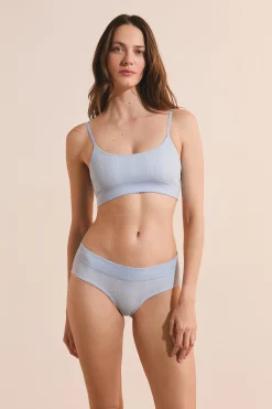 Soutien-gorge brassière en pointelle